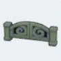 Metal fence gate icon