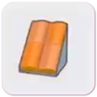 Pitched brick roof icon