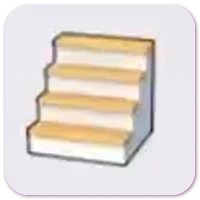 Stylish steps icon