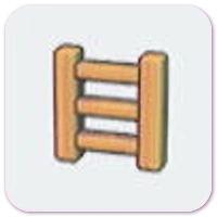 Wooden ladder icon