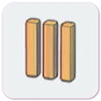 Wooden posts icon