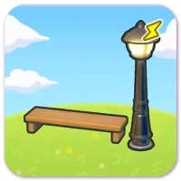 Illuminated bench image