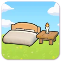 Gently lit bed image