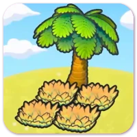 Tree-shaded yellow tall grass image