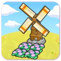 Windy flower bed image