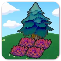 Tree-shaded red tall grass image