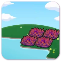 Hydrated red tall grass image