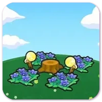 Flower garden stump stage image
