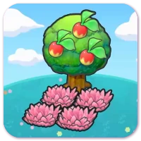 Tree-shaded pink tall grass image