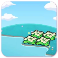 Hydrated fluffy flower bed image