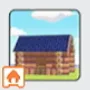 Log cabin kit icon