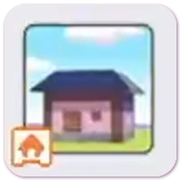 Pink cottage kit icon