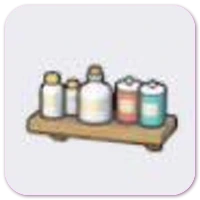 Decorative storage shelf icon