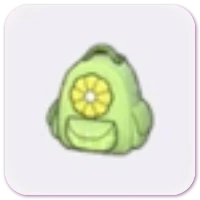 Flower backpack icon