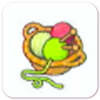 Knitting supplies icon