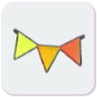Party bunting icon