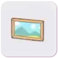 Wall photo frame icon