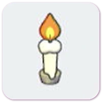 Slender candle icon