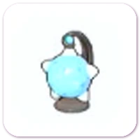Blue meteor lamp icon