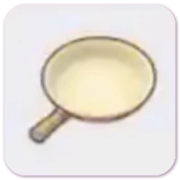 Stylish frying pan icon