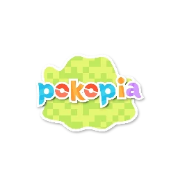 Pokopia.Town Pokopia font logo example with transparent background
