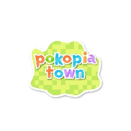 Pokopia.Town Pokopia font logo example on white background
