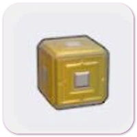 Stylish gold wall (Block) icon