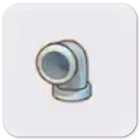 Iron pipe (downward curve) icon