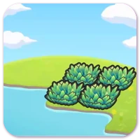 Hydrated tall grass artwork