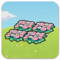 Pretty flower bed artwork