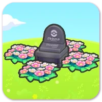 Grave with flowers artwork