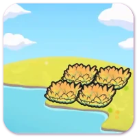 Hydrated yellow tall grass image