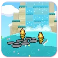 Illuminated waterfall image