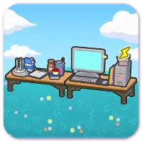 Researcher's desk image