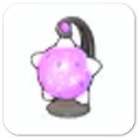 Violet meteor lamp icon